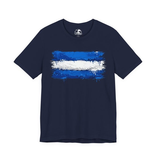Nicaragua street art flag t-shirt- arte urbano patriotico