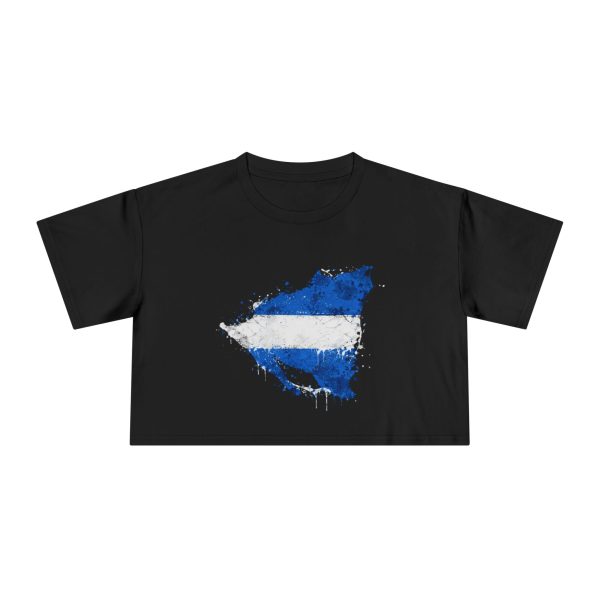 Nicaragua Map Crop Tee — Mapa de Nicaragua for Tourists & Nicas Abroad