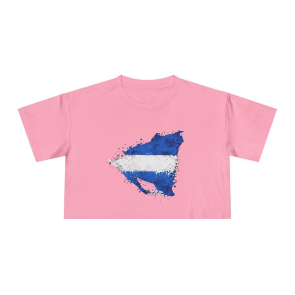 Nicaragua Map Crop Tee — Mapa de Nicaragua for Tourists & Nicas Abroad