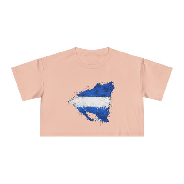 Nicaragua Map Crop Tee — Mapa de Nicaragua for Tourists & Nicas Abroad