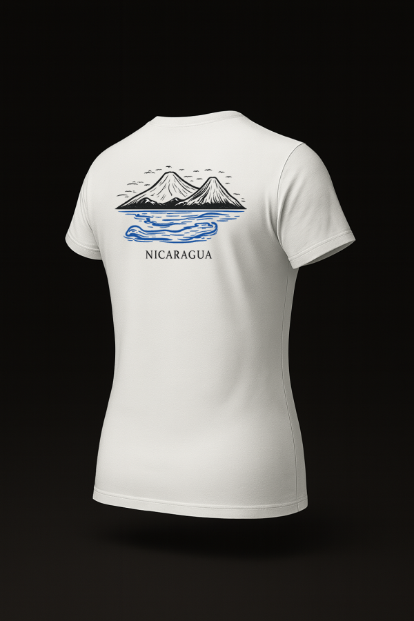 20260217172304-1f10c255-1748-6ffe-8868-e6f29835b6ac.png Nicaragua Coordinates Tee — Volcanes y Lagos Back Print