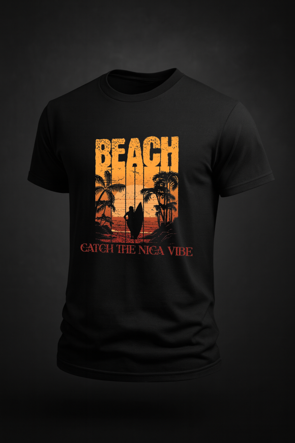 Nica Vibe Tee — 'Catch the Nica Vibe' Short Sleeve T-Shirt