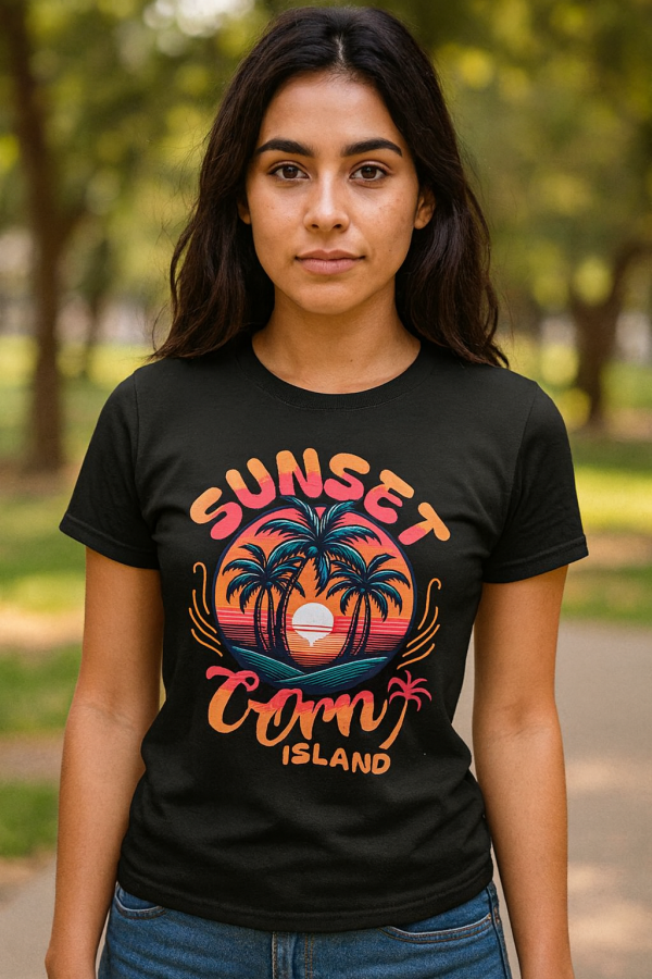 Corn Island Nicaragua Sunset Tee