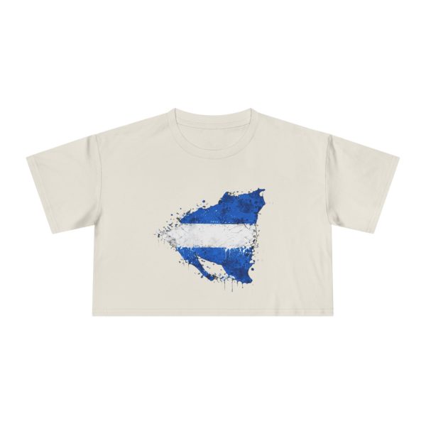 Nicaragua Map Crop Tee — Mapa de Nicaragua for Tourists & Nicas Abroad
