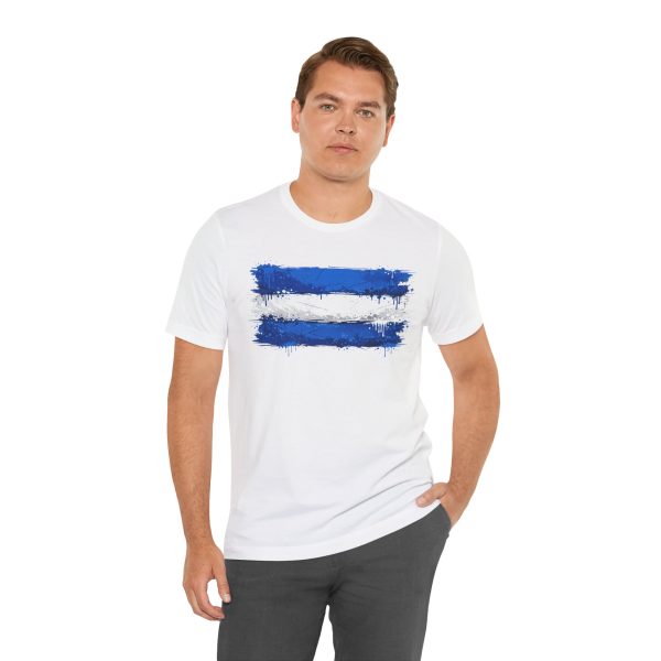 Nicaragua street art flag t-shirt- arte urbano patriotico