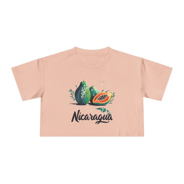 Papaya Crop Tee — Tropical Fruit
