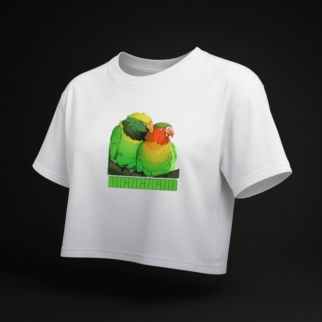Chocoyos de Nicaragua "couples" Women's Crop Tee