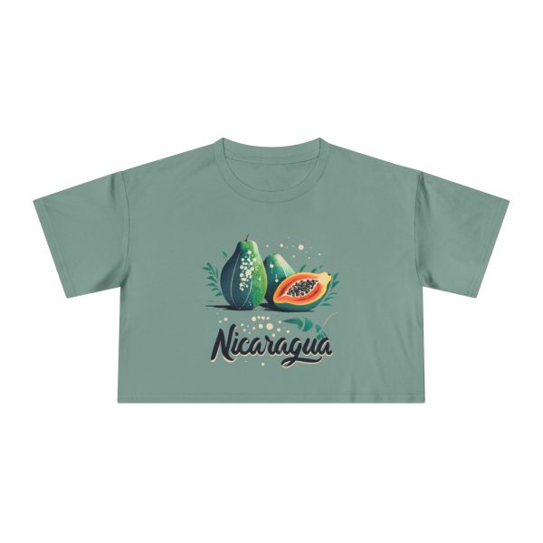 Papaya Crop Tee — Tropical Fruit