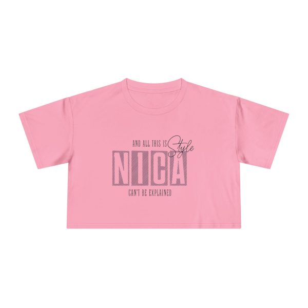 Crop Tee — "NICA" Style Graphic Women's Crop Top