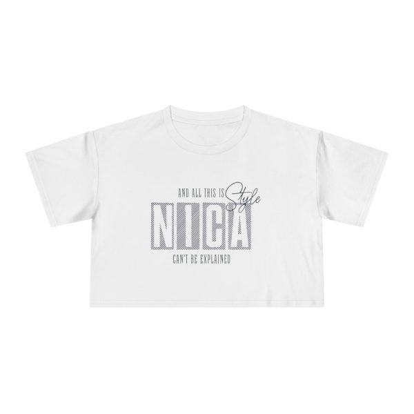 Crop Tee — "NICA" Style Graphic Women's Crop Top
