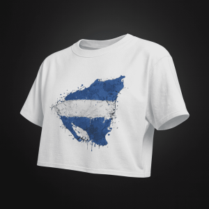 Nicaragua Map Crop Tee — Mapa de Nicaragua for Tourists & Nicas Abroad