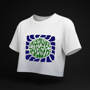 Crop Tee — "Nacatamal con tortilla" Style Graphic Women's Crop Top