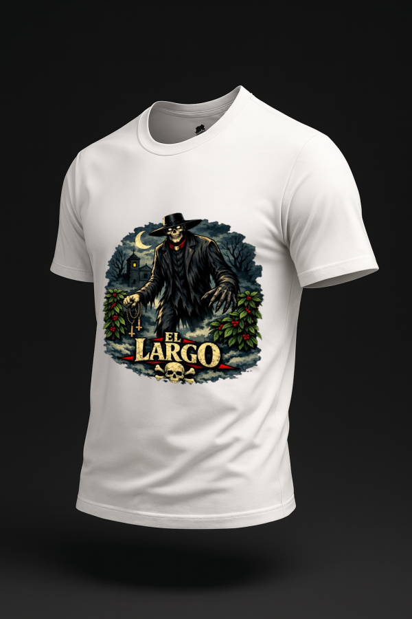 20260805181339-1f190f96-2000-669c-bb30-ae354243f803.png "El Largo" – Dark Nicaraguan Folklore Tee