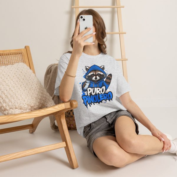 Puro Pinolero Raccoon Tee — Cute Hooded Raccoon Graphic T-Shirt