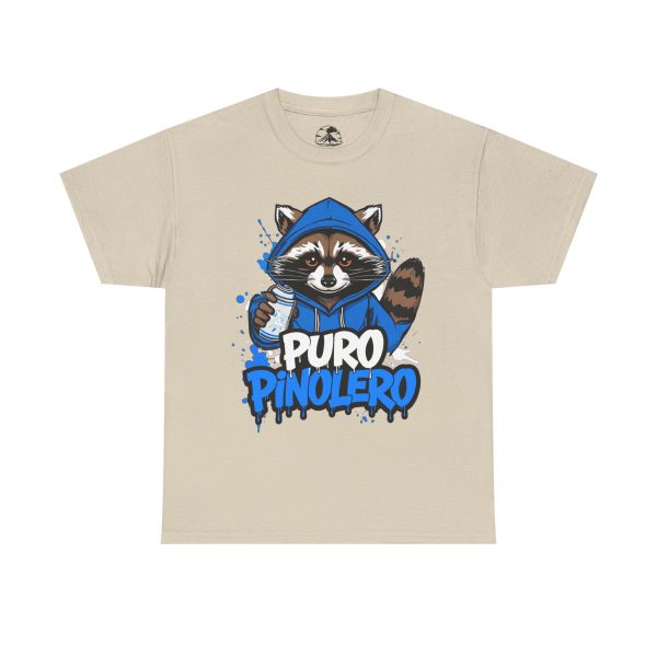 Puro Pinolero Raccoon Tee — Cute Hooded Raccoon Graphic T-Shirt
