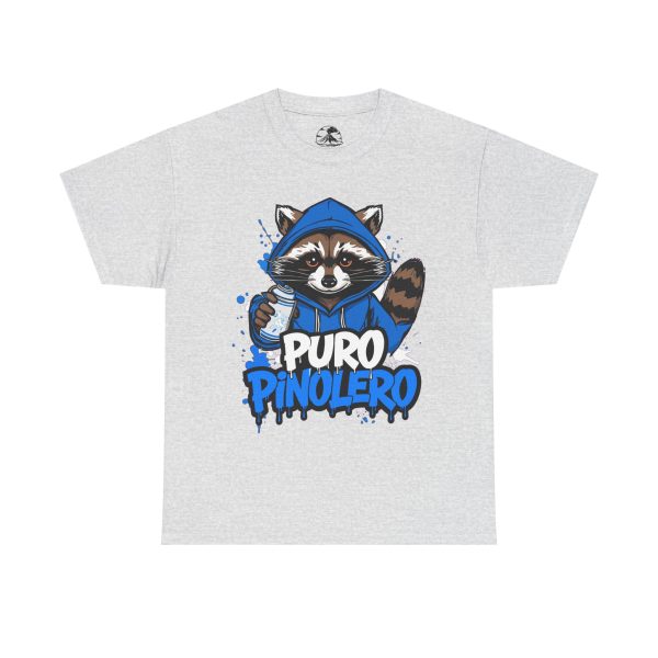 Puro Pinolero Raccoon Tee — Cute Hooded Raccoon Graphic T-Shirt