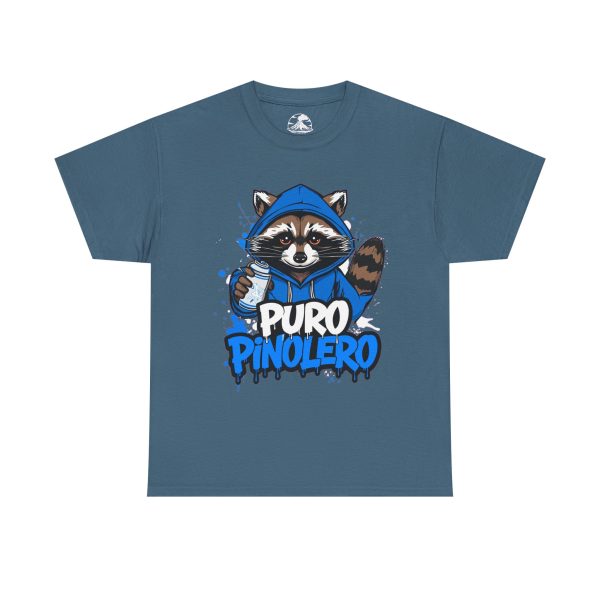 Puro Pinolero Raccoon Tee — Cute Hooded Raccoon Graphic T-Shirt