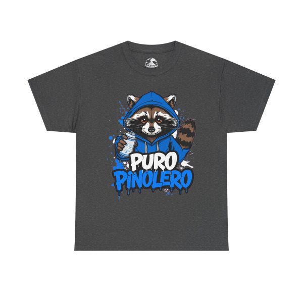 Puro Pinolero Raccoon Tee — Cute Hooded Raccoon Graphic T-Shirt