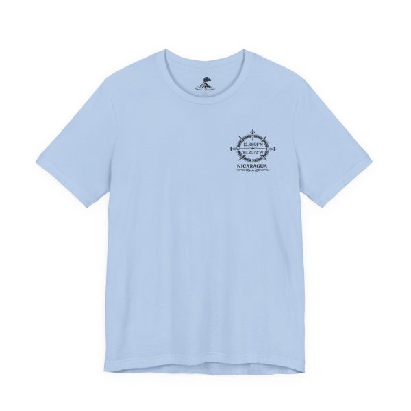 Nicaragua Coordinates Tee — Volcanes y Lagos Back Print