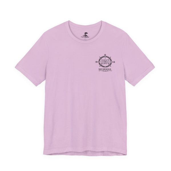 Nicaragua Coordinates Tee — Volcanes y Lagos Back Print